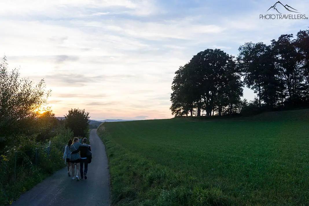 Sonnenuntergang am Käferberg